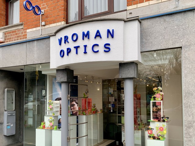 Lente etalage Vroman Optics