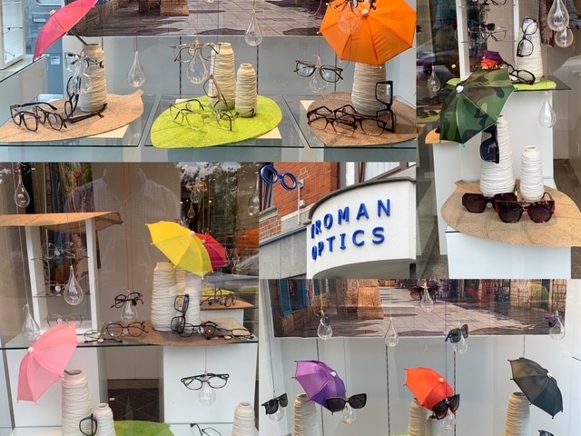 Etalage Vroman Optics Augustus September 2025
