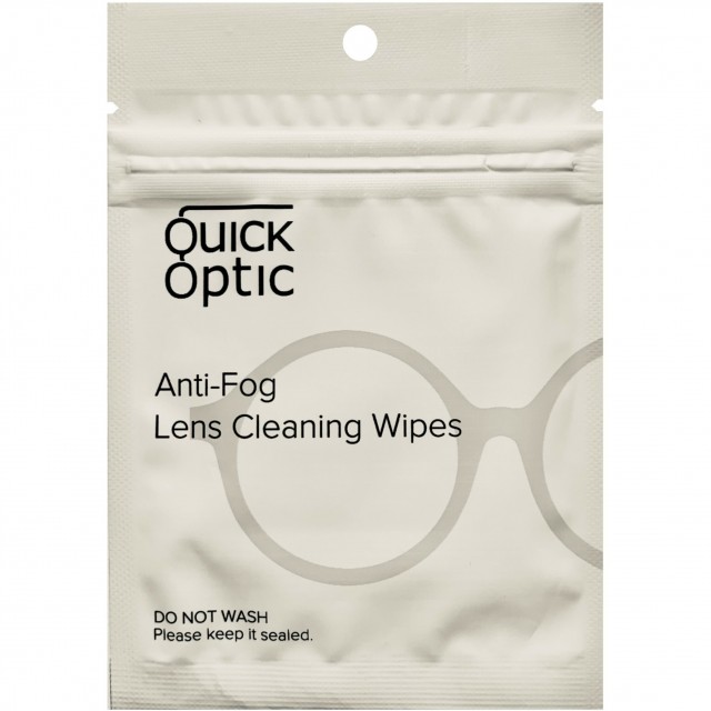 Quick Optic Anti-Fog lens cleaning wipe anti-damp anti-fog anti-condens microvezeldoekje voor brillenglazen